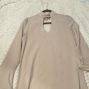 Nude high neck Dress